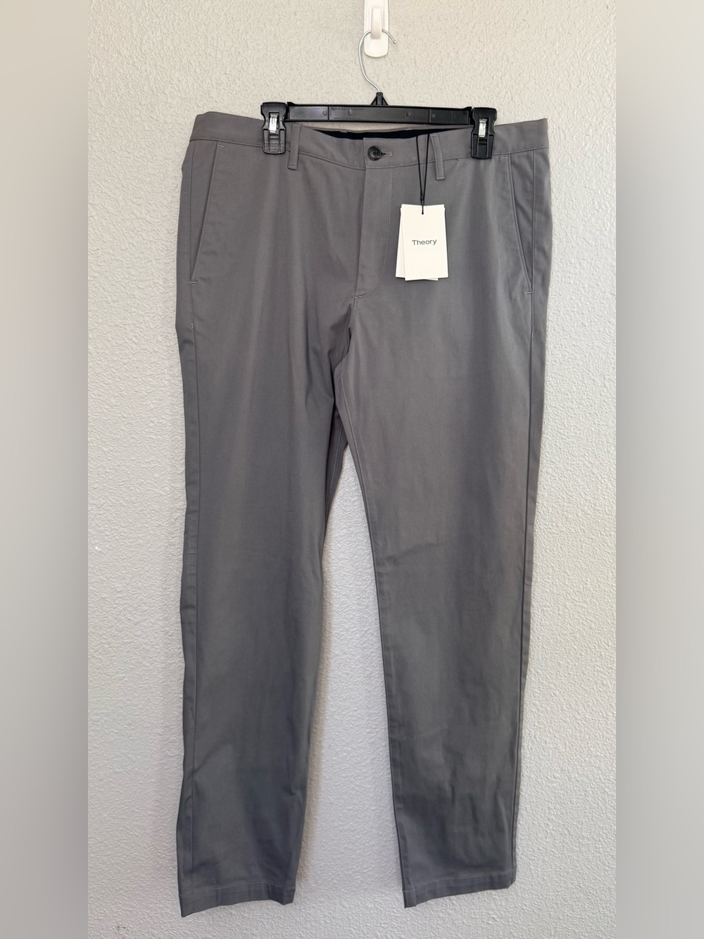 NWT Theory | Zaine Pant Stretch Cotton Twill | Deep Titanium | Waist 34”